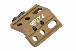 The Unity Tactical Fusion Micro Hub 2.0 features a flat dark earth anodized finish